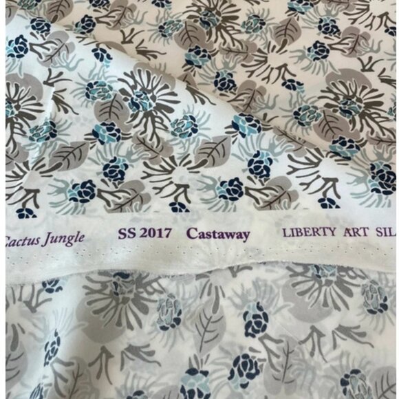 Liberty Art Silks “Cactus Jungle” Castaway SS 2017 – Silk Fabric Rare Textile - Picture 2 of 6
